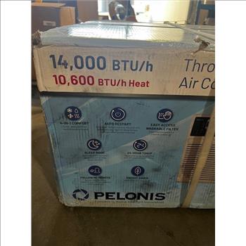 Pelonis 14,000 BTU Throught-The-Wall Air Conditioner With Heater