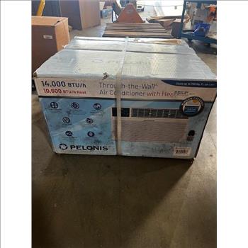 Pelonis 14,000 BTU Throught-The-Wall Air Conditioner With Heater