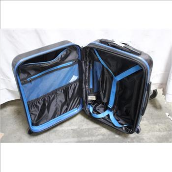 Penguin Spinner Suitcase, Black/Blue