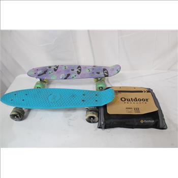 Penny Board Bulk Lot 2 Pieces With Mammoth Deluxe Duffel