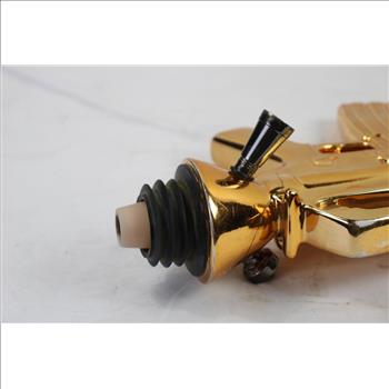 Penny Skateboard With Golden Rifle Hookah Attachment, 2 Pieces