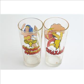 Pepsi Dc Comics Collectible Cups: Shazam, Wonder Woman: 2 Items