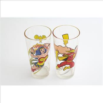 Pepsi Dc Comics Collectible Cups: Shazam, Wonder Woman: 2 Items