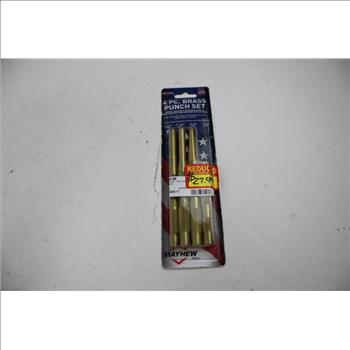 Performance Tool. Mayhew Brass Pin Punch Sets, 3 Pieces