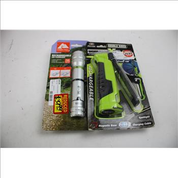 Performance Tool, Quantum, Ozark Trail, Inova Flashlights, Work Lights, 4 Pieces