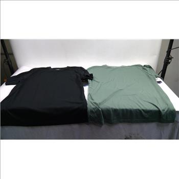 Performance XL Tee, Black Large Tees, Winter Beanie, And Size 8 Slip-On Shoes, 5 Pieces