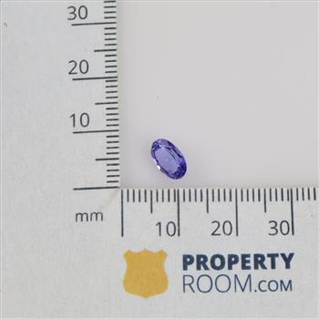 Periwinkle Faceted Oval  Loose Jewelry Craft Stone