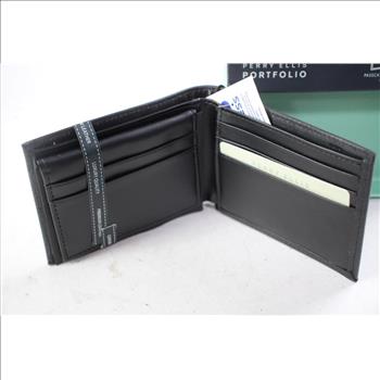 Perry Ellis Black Leather Wallet