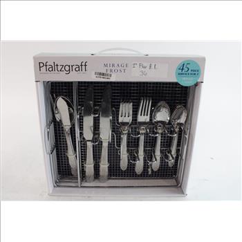Pfaltzgraff Mirage Frost 45 Piece Flatware Set