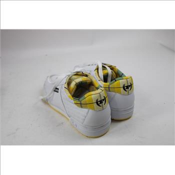 Phat Farm The Hampton Collection 7-1/2 Sneakers, White/Yellow Plaid