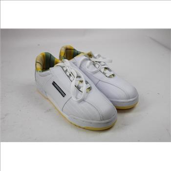 Phat Farm The Hampton Collection 7-1/2 Sneakers, White/Yellow Plaid