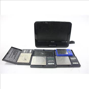 Philps Portable DVD Player, Gun Holsters, Scales And More 8+ Pieces