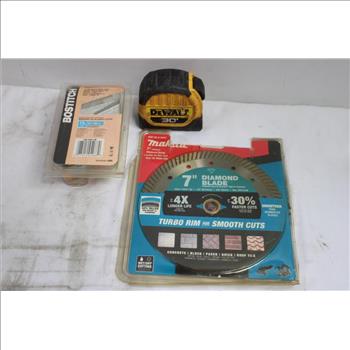 Pickaxe, Tape Measure And More