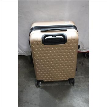 Pink Heart Hardplastic Suitcase