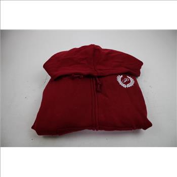 Pink Red Zip-Up Hoodie And Sweats, XS, 2 Pieces