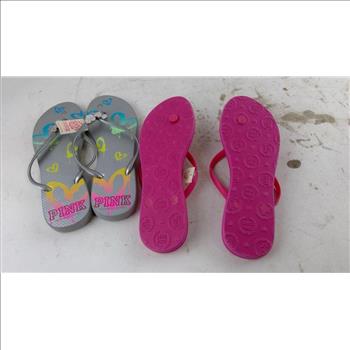 Pink Womens Flip Flops Size 9-10
