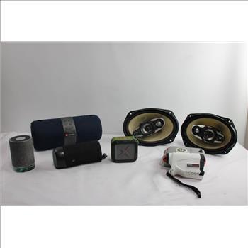 Pioneer Car Speakers And Bluetooh Speakers, 6 Pieces