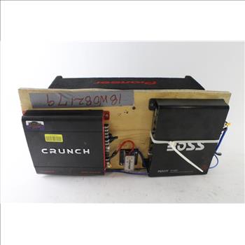 Pioneer Car Subwoofer With Crunch And Boss Amplifiers