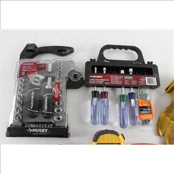 Pipe Wrench, Socket Set And More, 7 Pieces