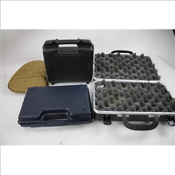 Pistol Cases, Ludex Speed Loader, Gun Holsters, And More, 11 Pieces