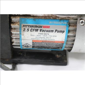 Pittsburgh 2.5 CFM Vacuum Pump