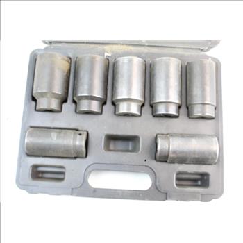 Pittsburgh Automotive 1/2 In. Drive Front Wheel Drive Axle Lock-Nut Socket Set 7 Pc 62842