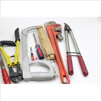 Pittsburgh Pipe Wrench, Great Neck Screwdriver, And More, 5+ Pieces