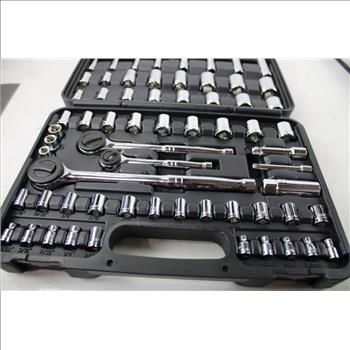 Pittsburgh Socket Set, Bolstered Screwdriver Set, ICON Pro Ratchet 3/8