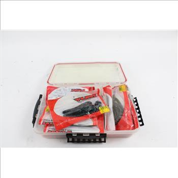 Plano Case With Yum PLastic Worms, 20+ Pieces