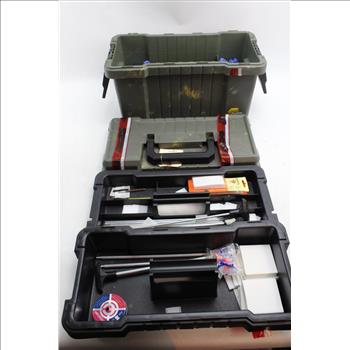 Plano Tactical Layered Box With Hoppe's Gun Cleaning Patches & More; 7+ Pieces