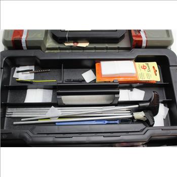 Plano Tactical Layered Box With Hoppe's Gun Cleaning Patches & More; 7+ Pieces