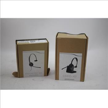 Plantronics Single-Ear Wireless Headset System Bulk Lot 2 Pieces