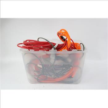 Plastic Container With Hose, Power Cord And More, 3 Pieces
