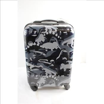 Plastic Cover Dinosaur Mini Rolling Suitcase