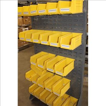 Plastic Stackable Bins With Metal Rack