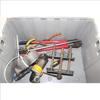 Plastic Tote With Tools, 6+ Pieces