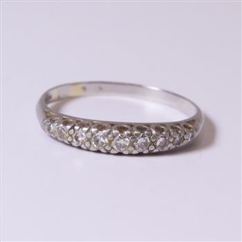 Platinum 2g Diamond Ring