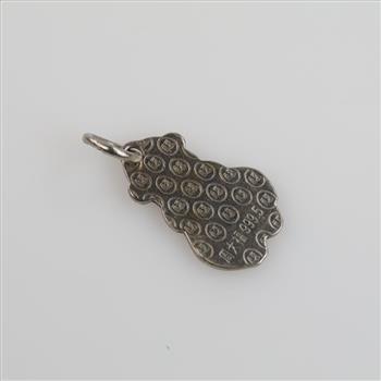 Platinum And Rhodium Plated Baby Hippo Pendant