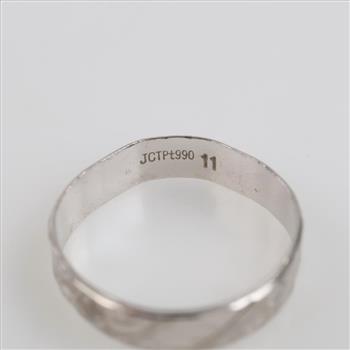 Platinum Carved Band