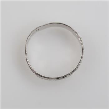 Platinum Carved Band