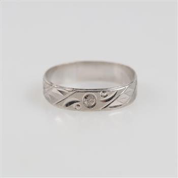 Platinum Carved Band