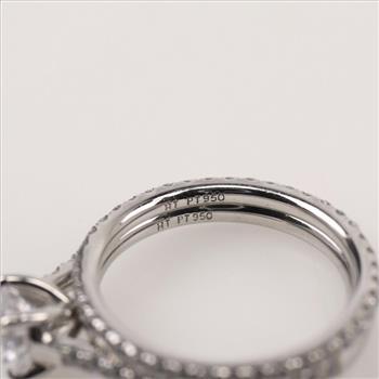 Platinum Cubic Zirconia Bridal Set