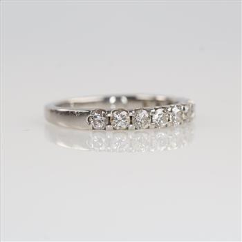 Platinum Diamond Band-Evaluated By Our Certified Gemologist-AGS/GIA