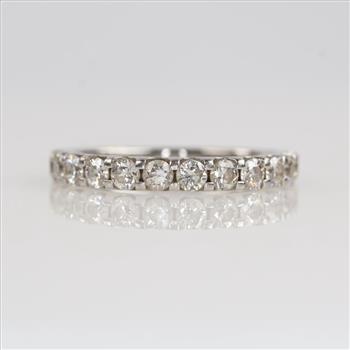 Platinum Diamond Band-Evaluated By Our Certified Gemologist-AGS/GIA