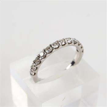 Platinum Diamond Band-Evaluated By Our Certified Gemologist-AGS/GIA