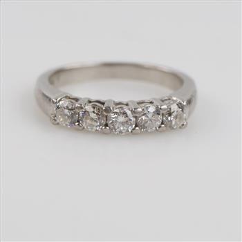 Platinum Diamond Wedding Band