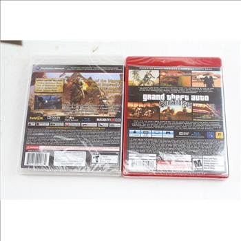 Playstation 3 Games: Grand Theft Auto San Andreas, Uncharted 3: 2 Items