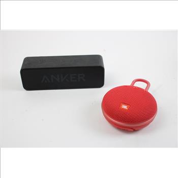 Playstation 3, Jbl Portable Speaker, And Anker Portable Speaker, 3 Pieces