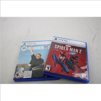 Playstation 5 Spider-Man 2 Launch Edition, And EA Sports Madden NFL 23, 2 Pieces