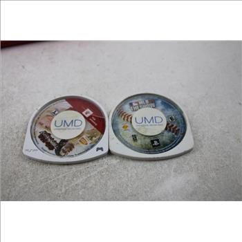 Playstation Portable PSP, Red, With Tekken Dark Resurrection, MLB 11 The Show Games